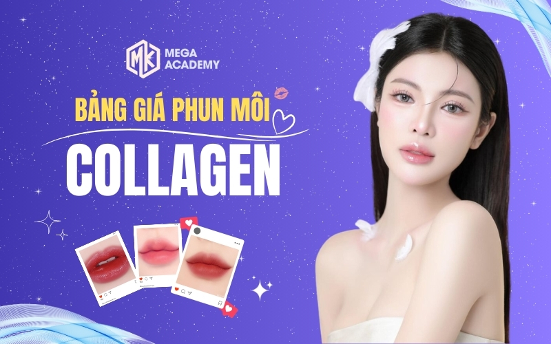 phun môi collagen