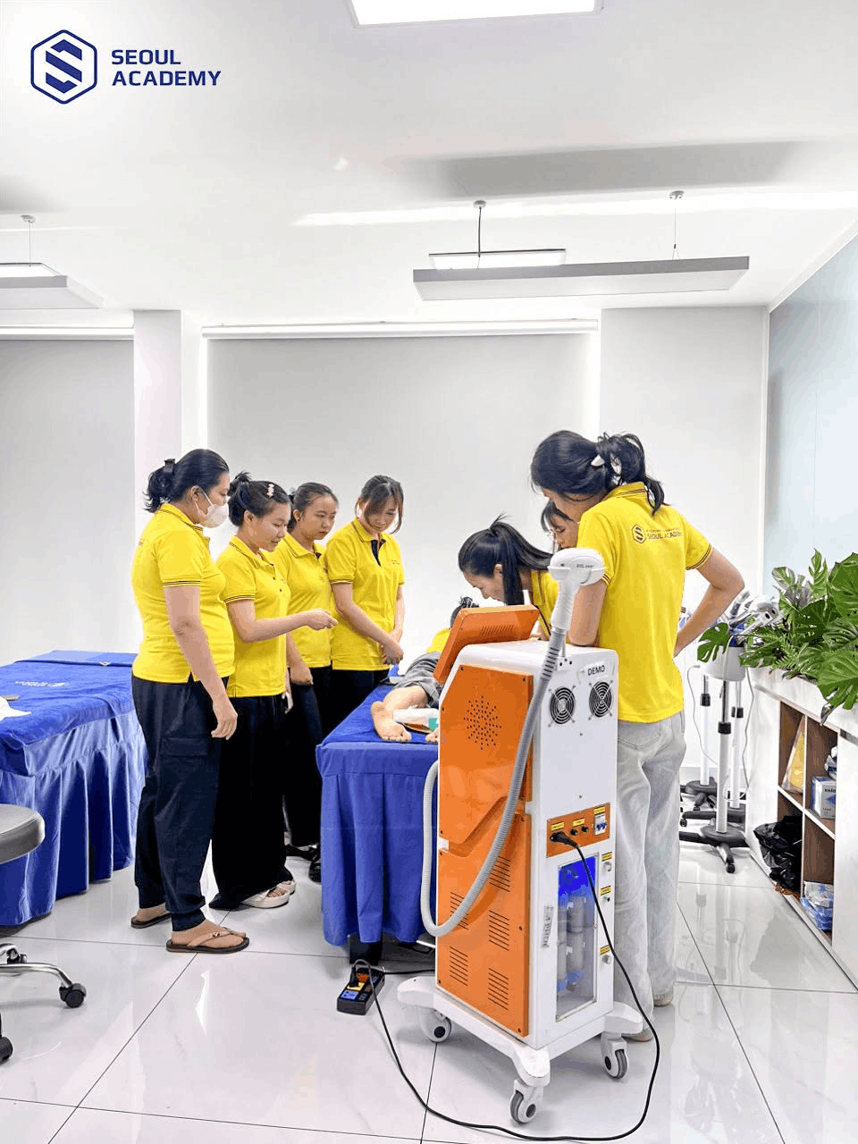 Môi trường học tập tại Seoul Academy hiện đại, được trang bị đầy đủ hệ thống máy móc hiện đại